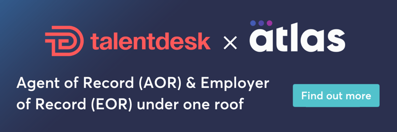 Atlas and talentdesk partnership banner to find out more